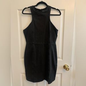 ASOS design black denim dress